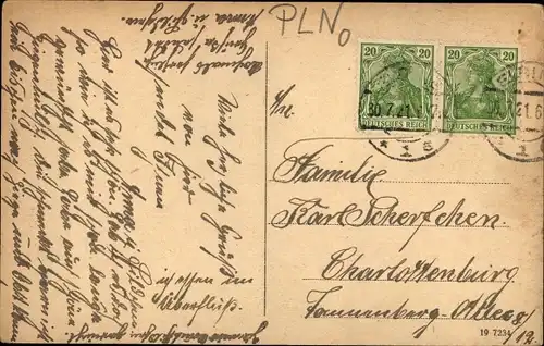 Ak Elbląg Elbing Westpreußen, Flusspartie, Gebäude