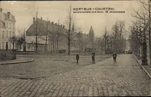 Ak Kortrijk Courtrai Westflandern, Groeningherlaan