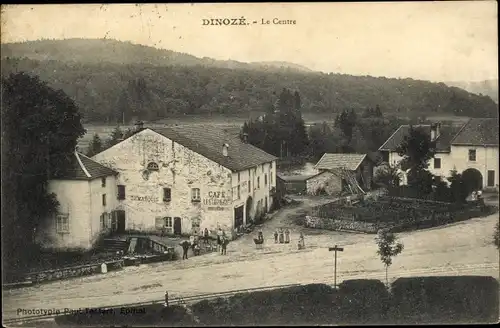 Ak Dinozé Vosges, Le Centre, Cafe Le Marquis