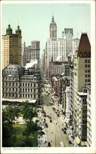 Ak Manhattan New York City USA, Broadway