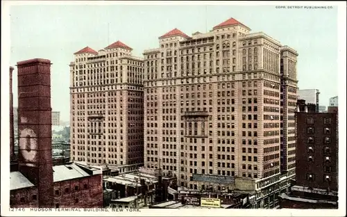 Ak Manhattan New York City USA, Hudson Terminal Building