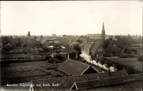 Ak Borculo Gelderland, Panorama, Kath. Kirche