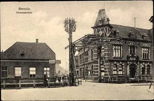 Ak Borculo Gelderland, Gemeentehuis