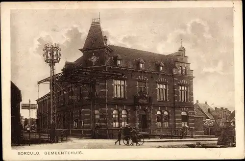 Ak Borculo Gelderland, Gemeentehuis