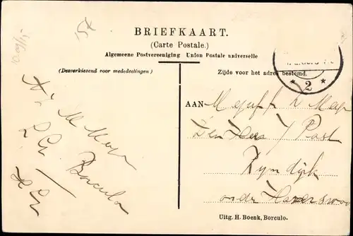 Ak Borculo Gelderland, Hotel Stad Borculo, Spoorstraat, Markt, Kirche, Post