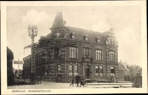 Ak Borculo Gelderland, Gemeentehuis