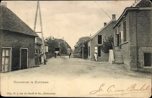 Ak Zuilichem Gelderland Niederlande, Dorfstraße