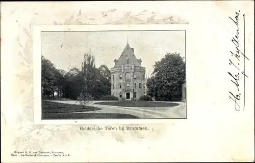 Passepartout Ak Brummen Gelderland, Geldersche Toren