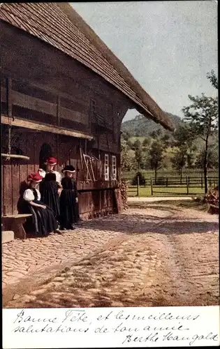 Ak Bauernhaus im Schwarzwald, Gutachtal