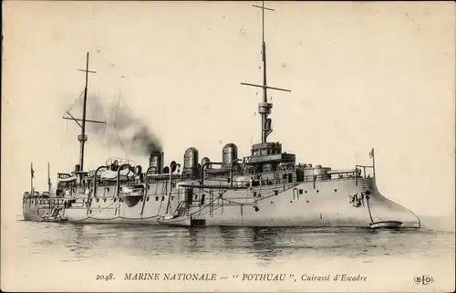 Ak Französisches Kriegsschiff Pothuau, Französische Marine