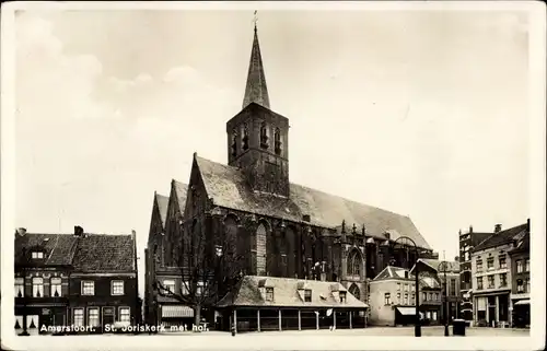 Ak Amersfoort Utrecht Niederlande, St. Joriskerk mit Gericht