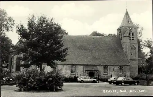 Ak Brakel Gelderland Niederlande, Ned. Rev. Kirche