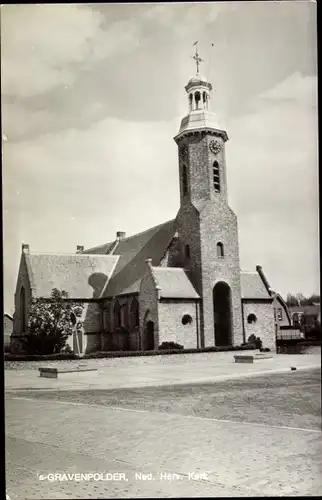 Ak 's Gravenpolder Zuid Beveland Zeeland, Ned. Herv. Kerk