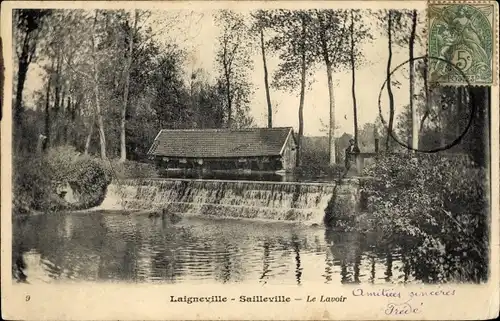 Ak Laigneville Oise, Sailleville, Le Lavoir