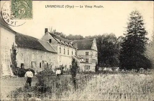 Ak Laigneville Oise, Die alte Mühle