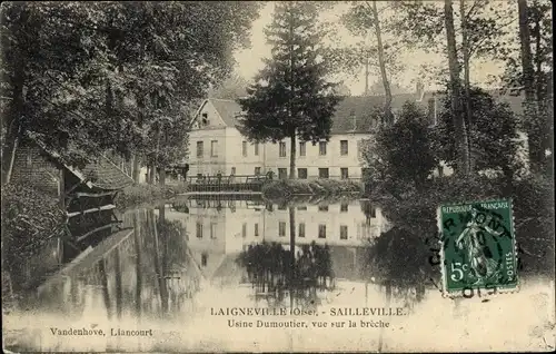 Ak Laigneville Oise, Sailleville, Blick auf die Breche, Dumoutier-Fabrik