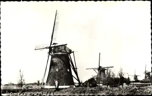 Ak Kinderdijk Molenwaard Südholland Niederlande, Molen