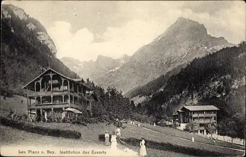 Ak Les Plans sur Bex Kanton Waadt, Institution des Essarts