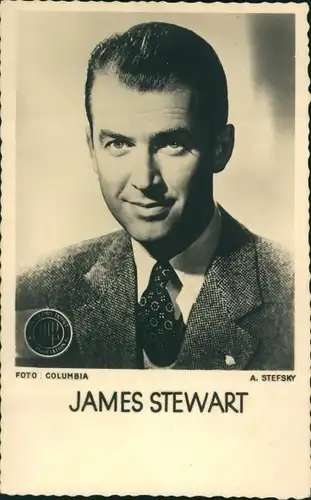 Ak Schauspieler James Stewart, Portrait
