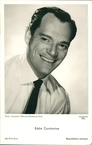 Ak Schauspieler Eddie Constantine, Portrait