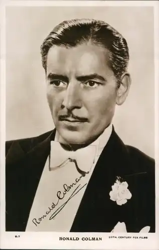 Ak Schauspieler Ronald Colman, Portrait