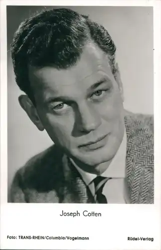 Ak Schauspieler Joseph Cotten in Vom Himmel gefallen, Portrait