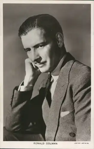 Ak Schauspieler Ronald Colman, Portrait