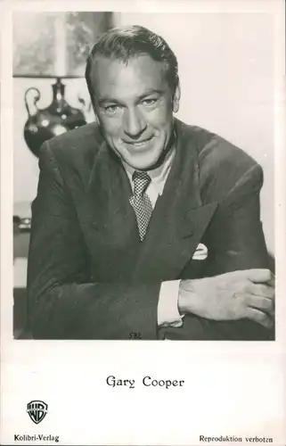 Ak Schauspieler Gary Cooper, Portrait