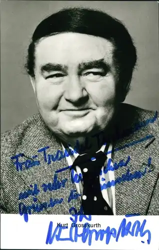 Ak Schauspieler Kurt Grosskurth, Portrait, Autogramm