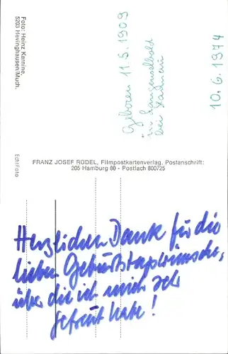 Ak Schauspieler Kurt Grosskurth, Portrait, Autogramm