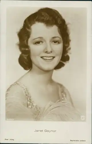 Ak Schauspielerin Janet Gaynor, Portrait