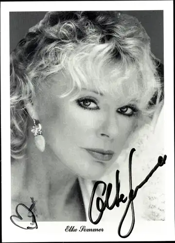 Ak Schauspielerin Elke Sommer, Portrait, Autogramm