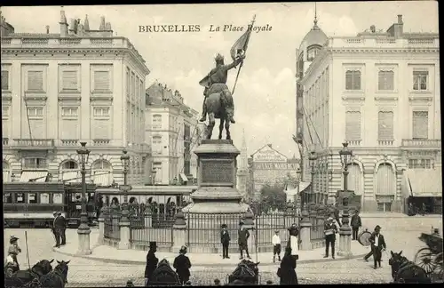 Ak Bruxelles Brüssel, Place Royale