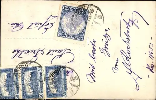 Ak Budapest Ungarn, Deak Ferenc szobor