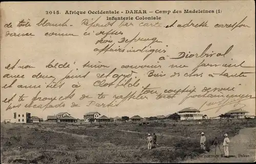 Ak Dakar, Senegal, Camp des Madeleines, Kolonialinfanterie