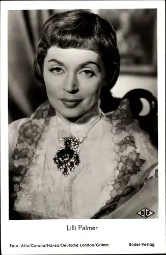Ak Schauspielerin Lilli Palmer, Portrait, Film Anastasia