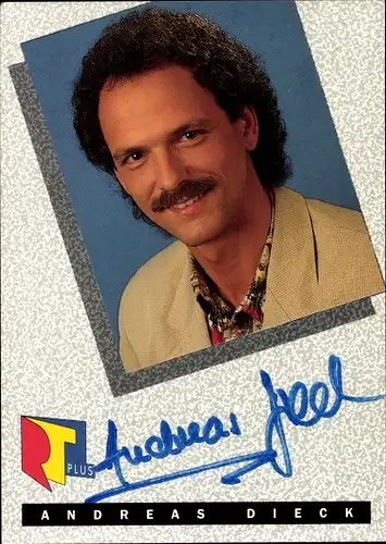 Ak Fernsehmoderator Andreas Dieck, Portrait, Autogramm