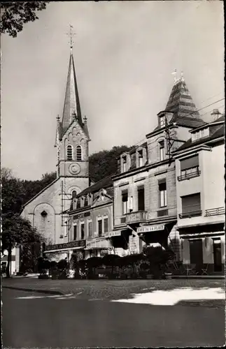 Ak Larochette Fels Luxembourg, Marktplatz, Kirche