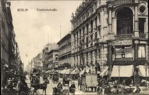 Ak Berlin Mitte, Friedrichstraße, Geschäfte