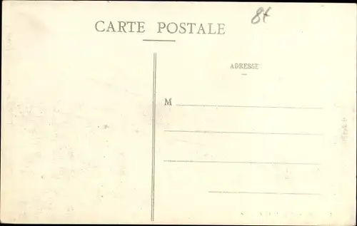 Ak Luneville Meurthe et Moselle, Pont de la Rue Chanzy saute, la Guerre 1914