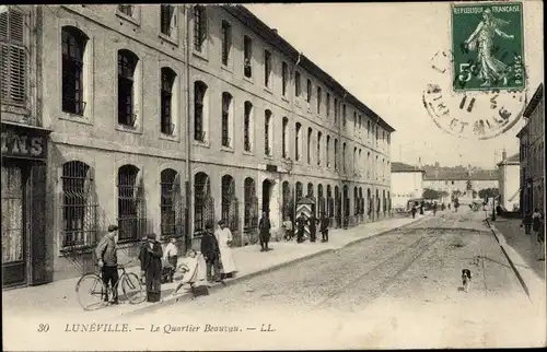Ak Lunéville Meurthe et Moselle, Straßenpartie