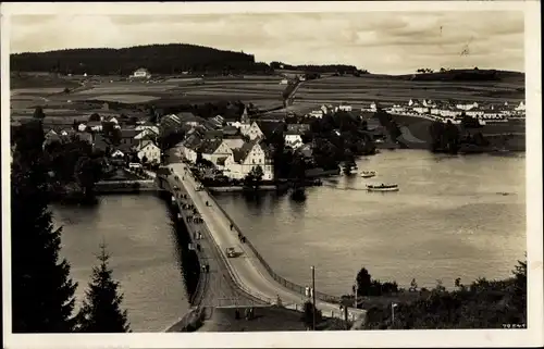 Ak Saalburg in Thüringen, Saaletalsperre, Saalburger Brücke