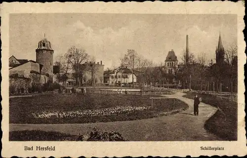 Ak Bad Hersfeld Hessen, Schillerplatz