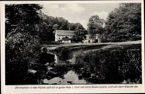 Ak Wachau in Sachsen, Seifersdorfer Tal, Gräfl. v. Brühl'sche Marienmühle