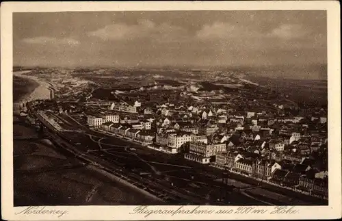 Ak Nordseebad Norderney Ostfriesland, Fliegeraufnahme