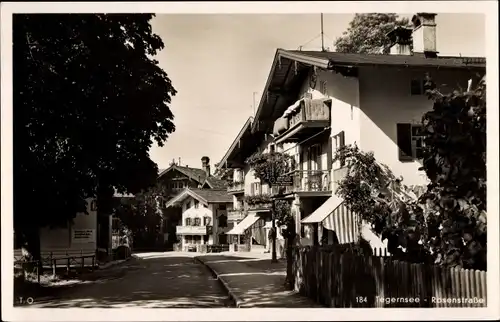 Ak Tegernsee, Blick in die Rosenstraße, Uhren Optik Jakob Atzl