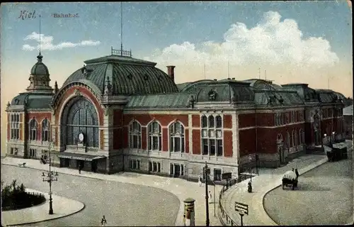 Ak Kiel in Schleswig Holstein, Blick auf den Bahnhof