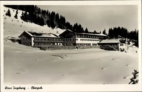 Ak Oberjoch Bad Hindelang im Oberallgäu, Haus Ingeburg im Winter