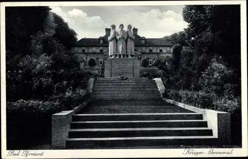 Ak Bad Pyrmont Niedersachsen, Kriegerdenkmal