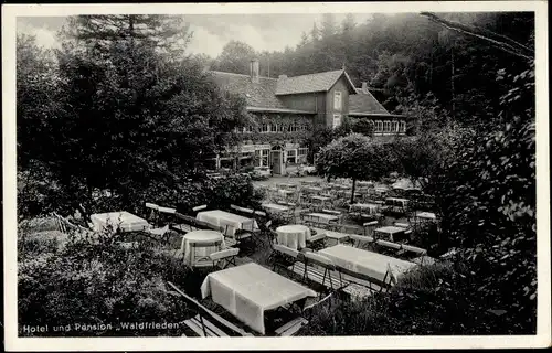 Ak Blankenburg am Harz, Hotel Waldfrieden